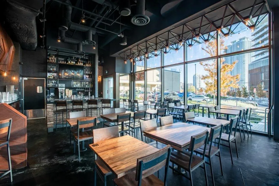 Commercial restaurant interior renovation by Anilson Construction