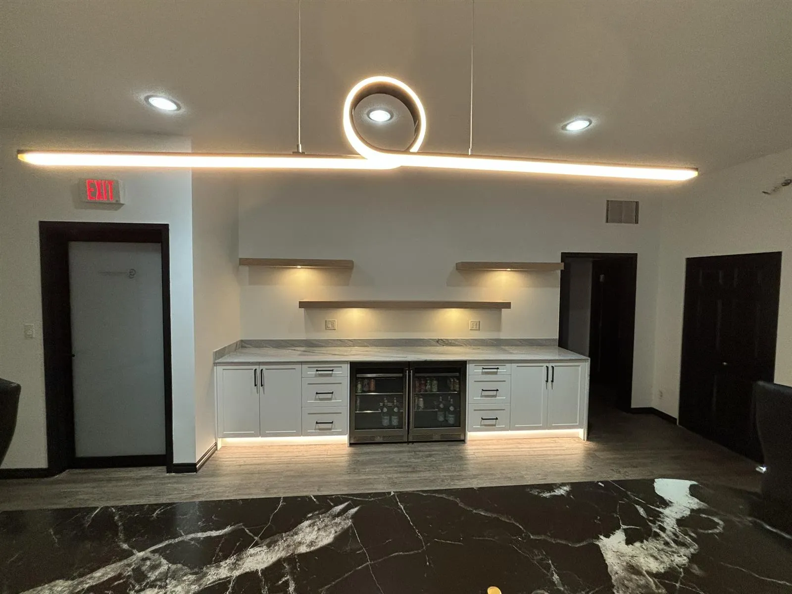 Commercial office lounge renovation by Anilson Construction